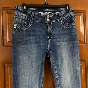 Wallflower Blue Skinny Flare Jeans